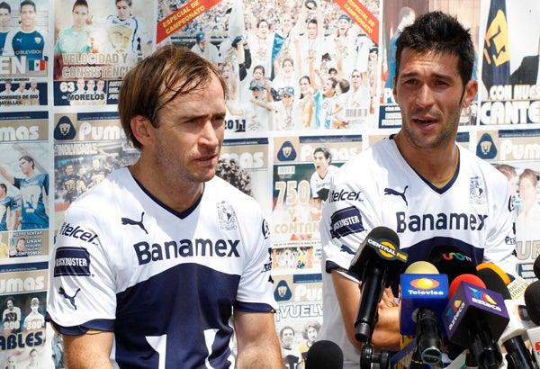 Romagnoli y Luis García hablaron ante los medios l Esteban López