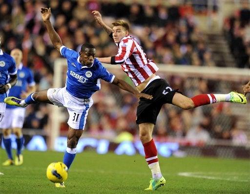 Wigan ganó a domicilio ante Sunderland. FOTO: AP