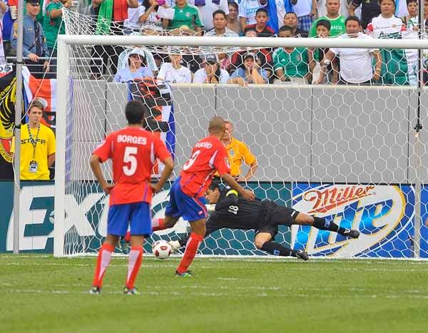 Costa Rica en cobro de penal. FOTO: ULISES BRAVO