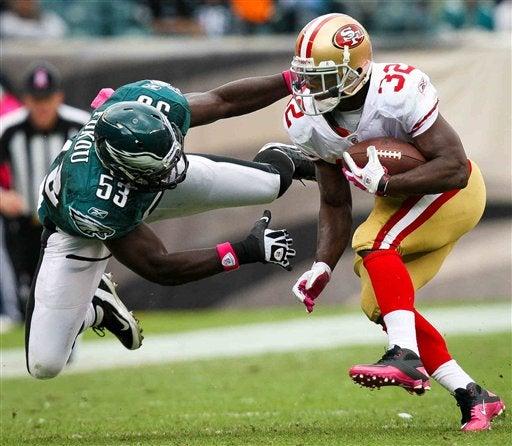 49ers 24-23 Águilas. FOTO: AP