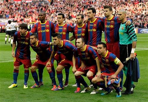 Barcelona posando para la clásica postal. FOTO: AP