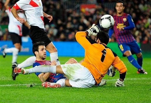 Los culés regalaron a su afición 9 tantos. FOTO: AP