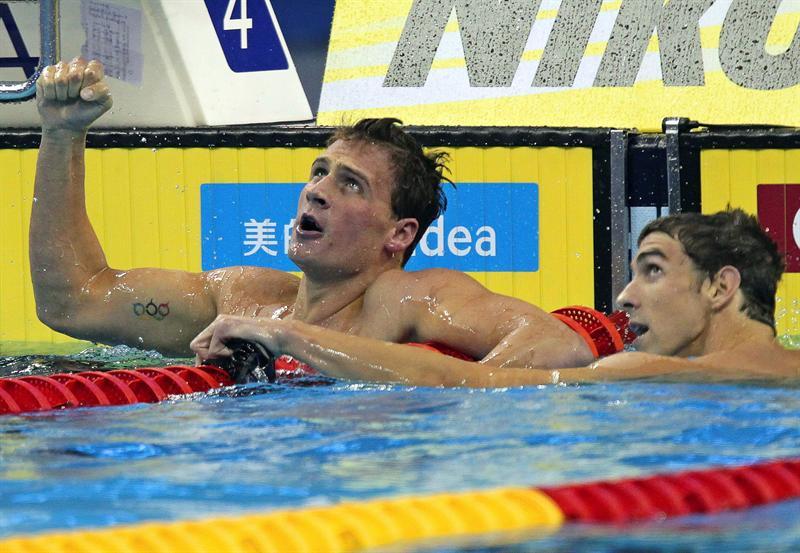 En la Final individual masculina de 200 metros, los estadounidenses obtuvieron la medalla de oro y plata. FOTO: EFE