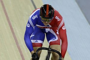Chris Hoy, abanderado de Gran Bretaña