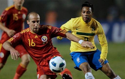 Brasil vence 1-0 a Rumania. FOTO: AP