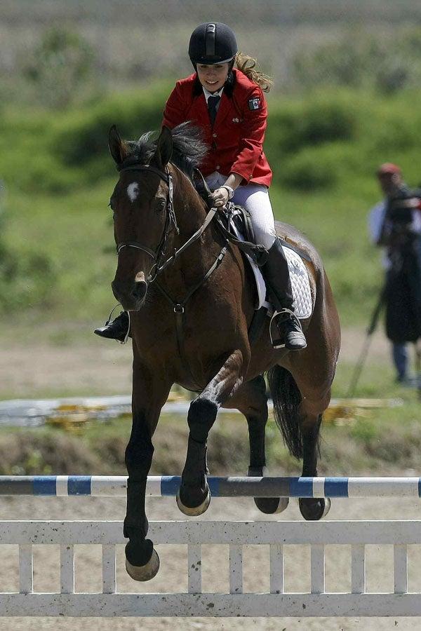 La mexicana no estuvo bien en equitación. FOTO: MEXSPORT
