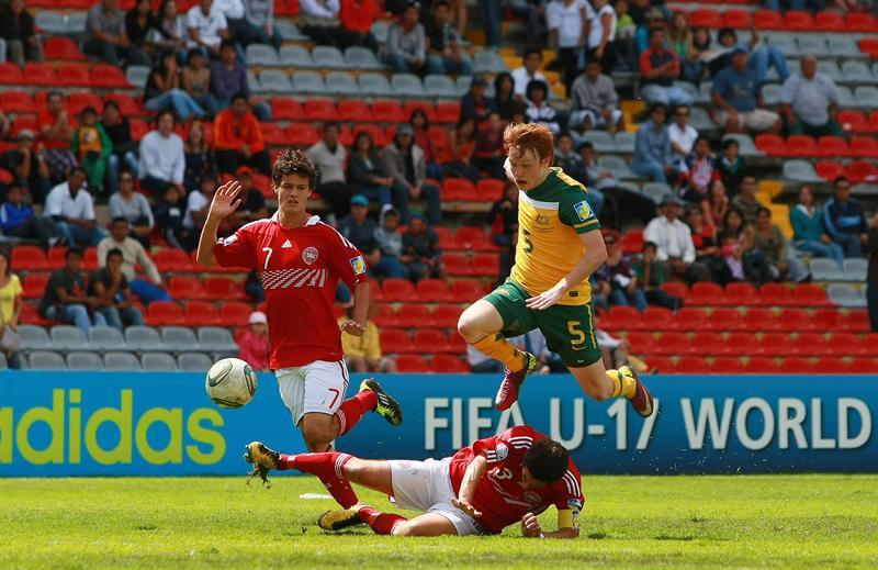 Dinamarca y Australia empataron 1-1. FOTO: EFE