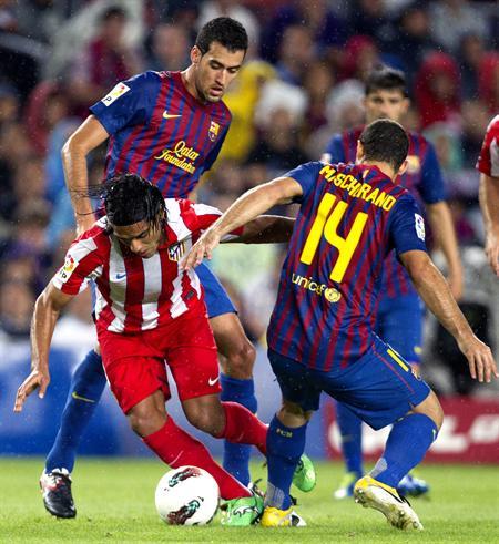 El cuadro 'Blaugrana' tuvo el dominio durante todo el encuentro. (FOTO: EFE)