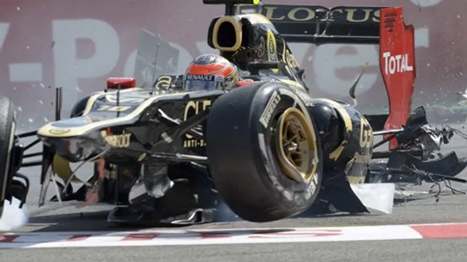 Suspenden una carrera a Romain Grosjean
