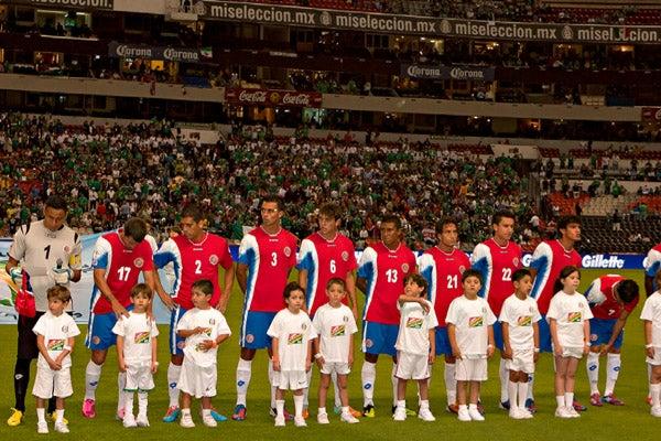 La Selección de Costa Rica entonando su himno nacional | MEXSPORT