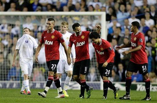 Ryan Giggs agregó a la cuenta al minuto 45. FOTO: AP