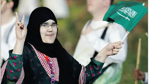 Por primera vez una mujer saudí compite en JO