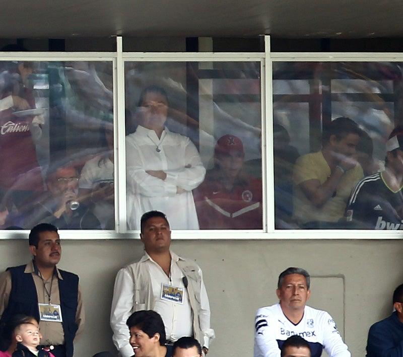 Leandro Agusto observó desde la tribuna el encuentro. FOTO: BERNARDO MALDONADO