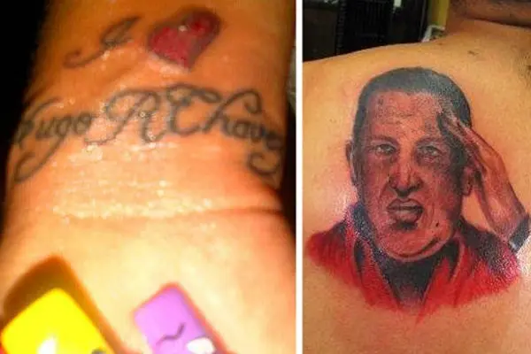 Aficionada a Twitter se tatuó el nombre de Hugo Chávez