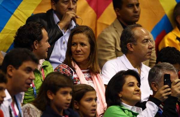El Presidente Calderón asistió a ver los combates. FOTO: BERNARDO MALDONADO