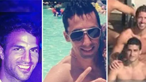 FOTOS: Las vacaciones de los futbolistas en la playa