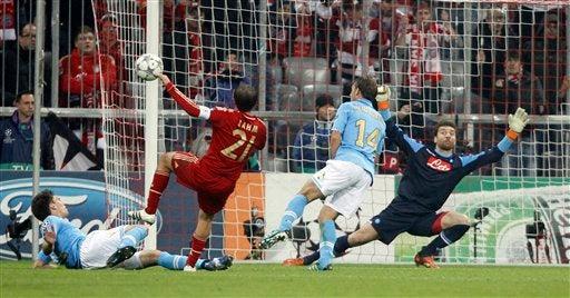 El Bayern derrotó hoy por 3-2 al Nápoles. FOTO: AP