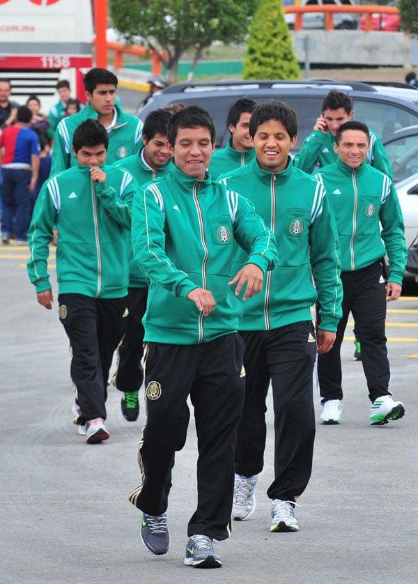 Los jugadores muestran buen ánimo. FOTO: MIGUEL PONTÓN