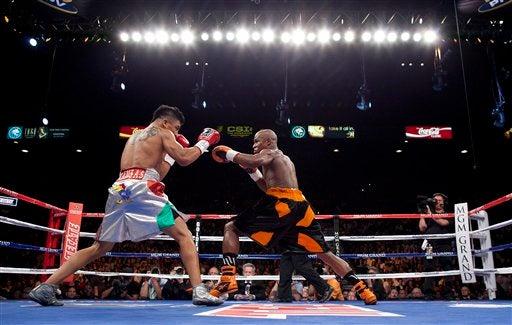 La gran noche de boxeo en el MGM Grand de Las Vegas. FOTO: AP