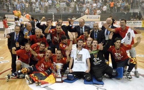 España venció en la Final a Argentina y se coronó en el Mundial de Roller Hockey San Juan 2011 (FOTO: EFE)