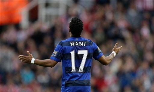 Nani abrió el marcador para el United. FOTO: AP