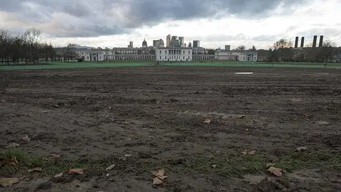 Greenwich Park aún sufre los estragos de los olímpicos