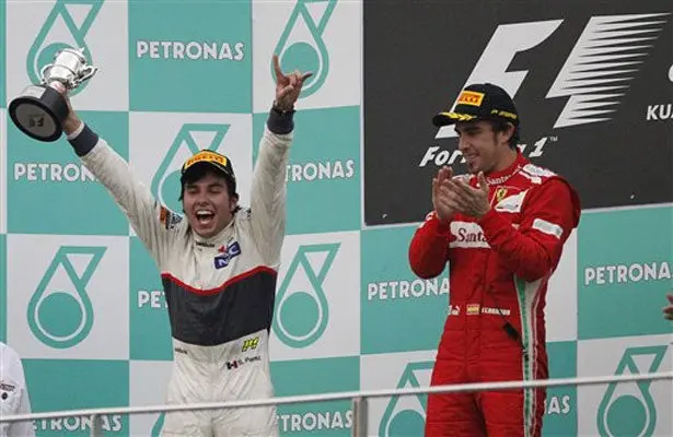'Checo' Pérez consiguió su primer podio en F1 al finalizar segundo en el Gran Premio de Malasia. I ESPECIAL
