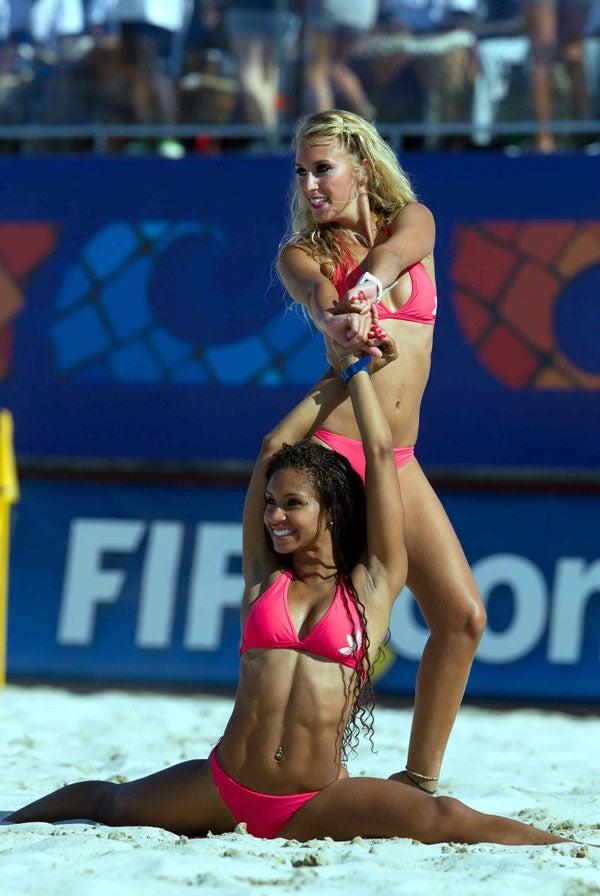 Las chicas dan el toque sexy al evento. FOTO: MEXSPORT
