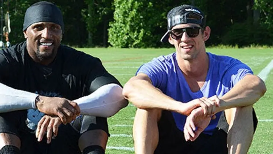 Phelps visitó a los Cuervos