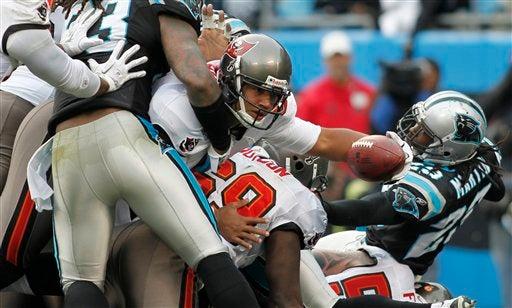 Carolina apaleó a Tampa Bay 48-16. FOTO: AP