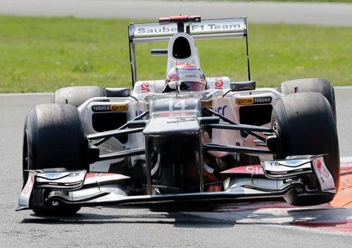 Kamui Kobayashi volvió a meterse en los primeros lugares de la salida en Monza | AP