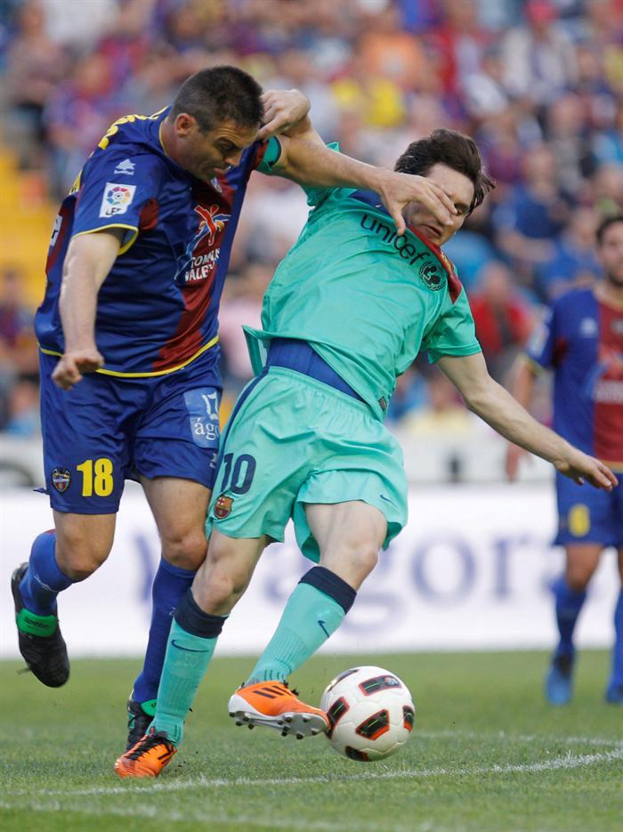 Barcelona empatan 1-1 con Levante y  conquista la Liga de nuevo (FOTO: EFE)