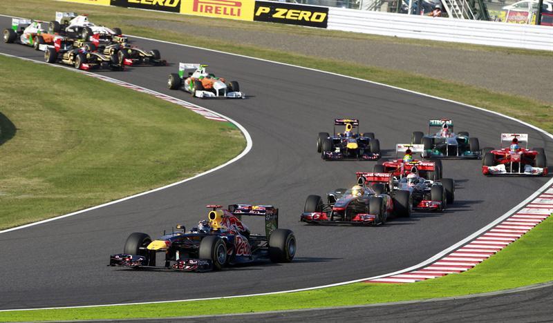 Sebastian Vettel lidera la carrera. FOTO: EFE