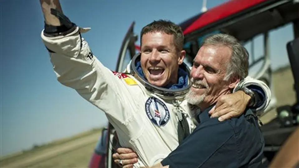 Baumgartner cumplió su sueño de ser el primer hombre supersónico