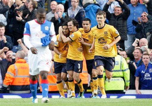 Everton se llevó los tres puntos del Ewood Park. FOTO: AP