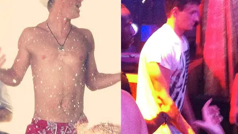 El príncipe Harry y Ryan Lochte en un club de Las Vegas