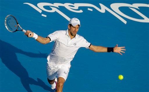 Djokovic llega a la Final del torneo de exhibición en Abu Dhabi. FOTO: AP