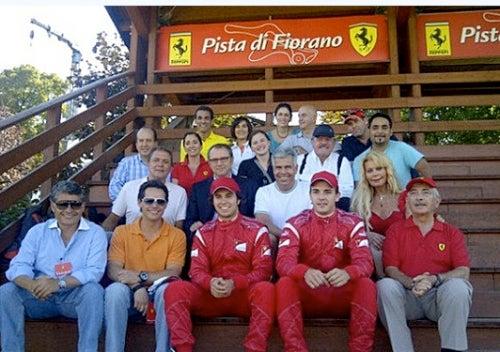 Sergio Pérez realizó una prueba con el Ferrari F60. FOTO: CORTESÍA ESCUDERÍA TELMEX