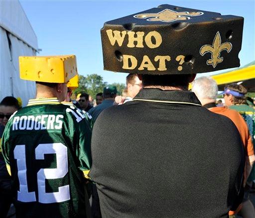 Seguidores de los Santos y Empacadores se dan cita en Green Bay, FOTO: AP