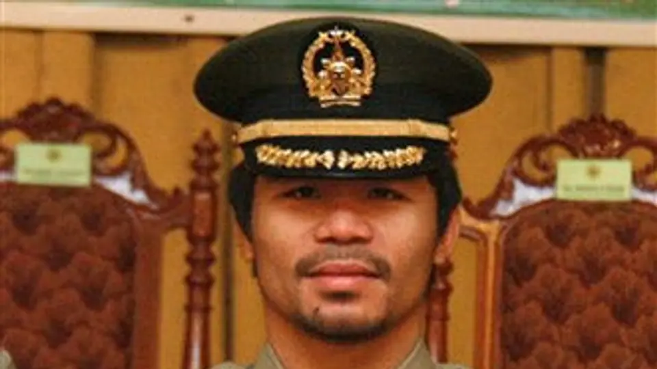 Manny Pacquiao, del cuadrilátero a la Fuerza Áerea