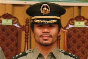 Manny Pacquiao, del cuadrilátero a la Fuerza Áerea