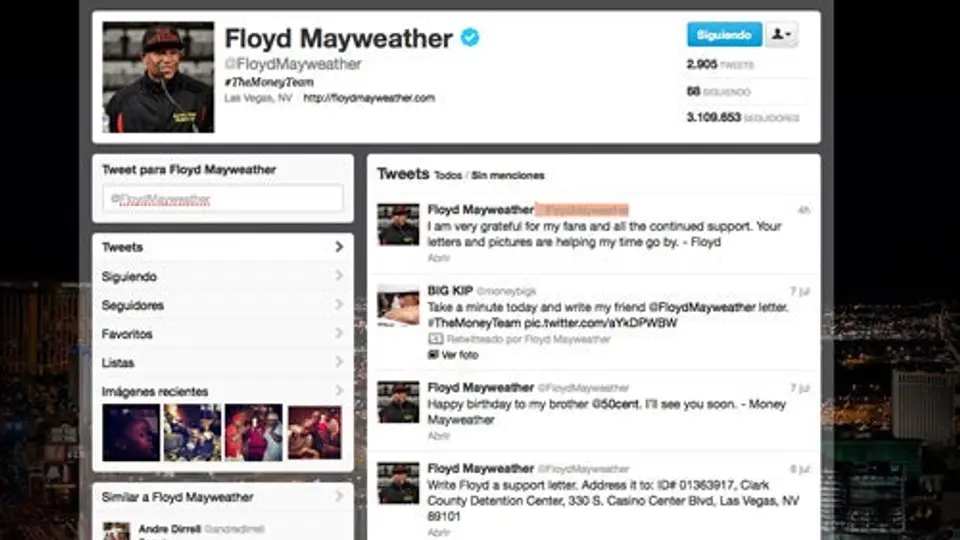 ¿Qué pasa con el Twitter de Floyd Mayweather?