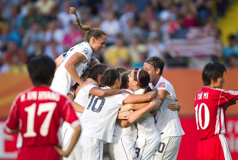Estados Unidos derrota 2-0 a Corea del Norte en el Mundial femenil de Alemania. FOTO: EFE