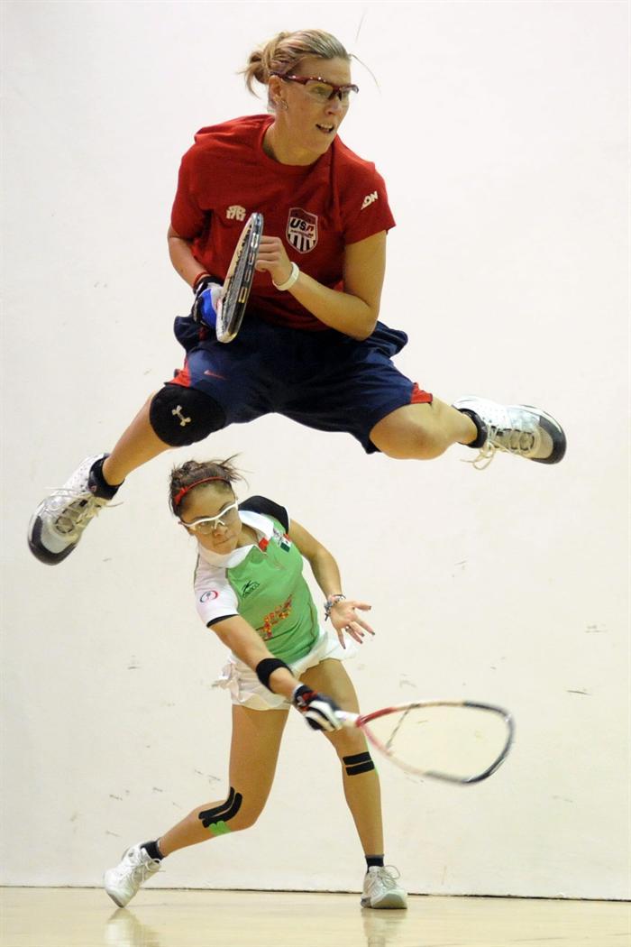 La estadounidense Rhonda Rajsich fue superada en dos sets. FOTO: EFE