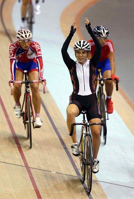 La pedalista regia aseguró el podio con gran actuación. FOTO: MEXSPORT