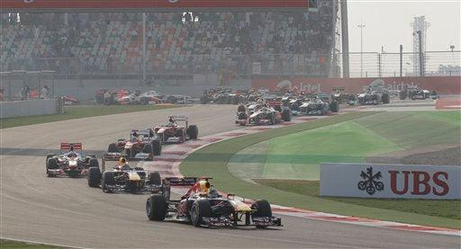 El mexicano, Checo Pérez se hizo del décimo lugar. FOTO: AP