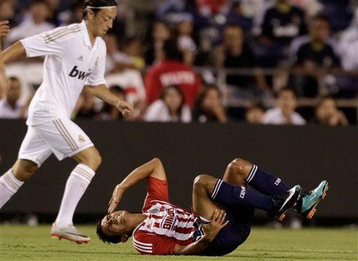En la primera mitad el Real Madrid se mostró lento, pero para la segunda parte dejó ver un futbol más divertido. FOTO: AP