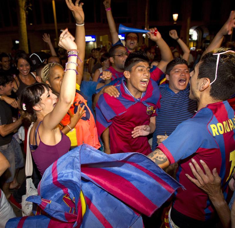 La celebración no se hizo esperar. FOTO: EFE