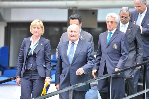 Blatter estuvo presente en el duelo por el tercer lugar. FOTO: DANIEL GÁMEZ