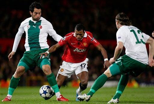 Manchester vence 1-0 a Bursaspor
